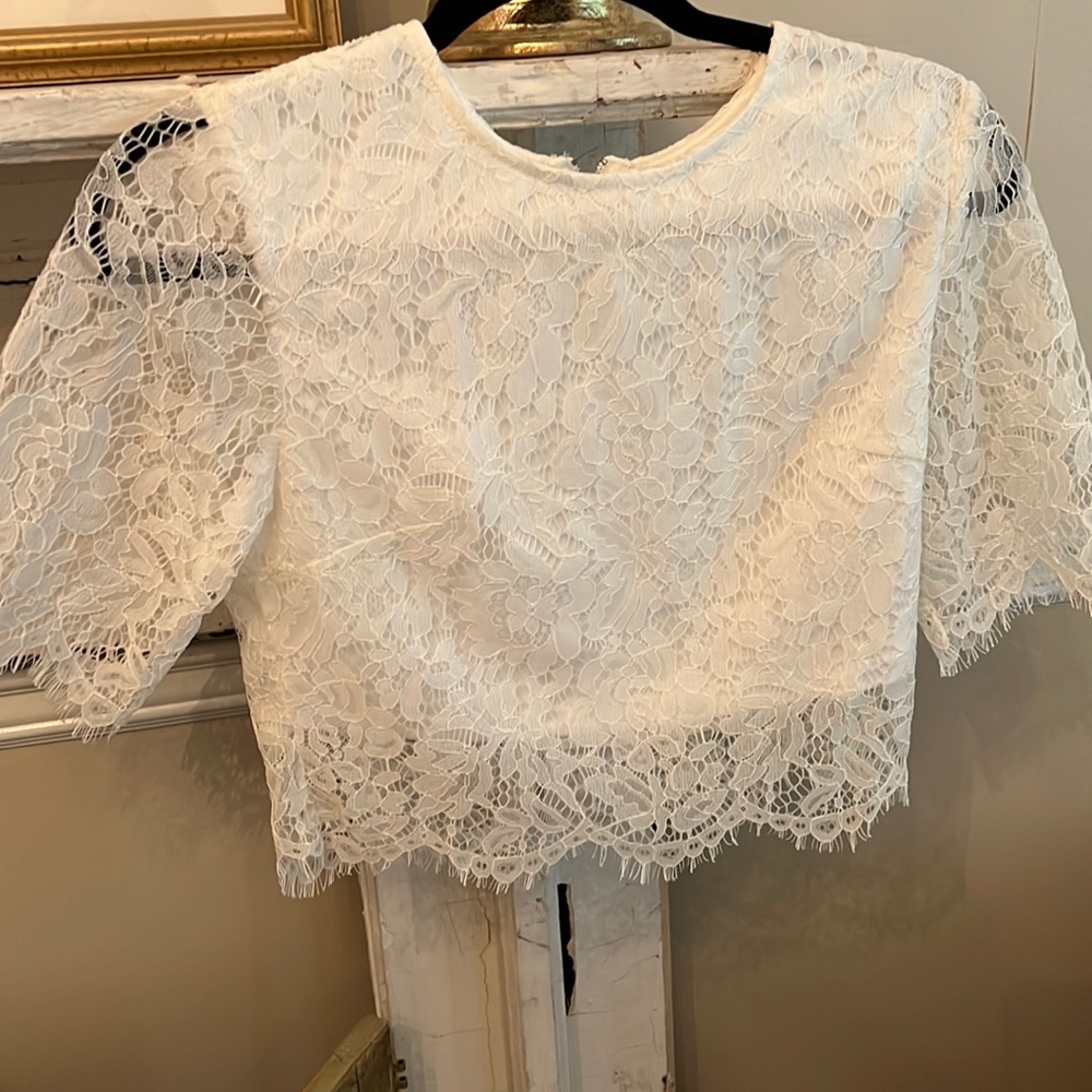 Womens Lace Crop Top